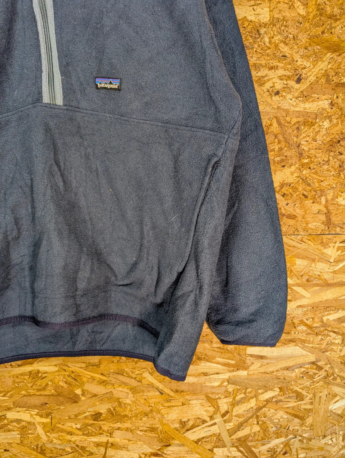 Vintage Patagonia Synchilla Marsupial Fleece Mens Large 1/4 Zip Teal Blue Y2K