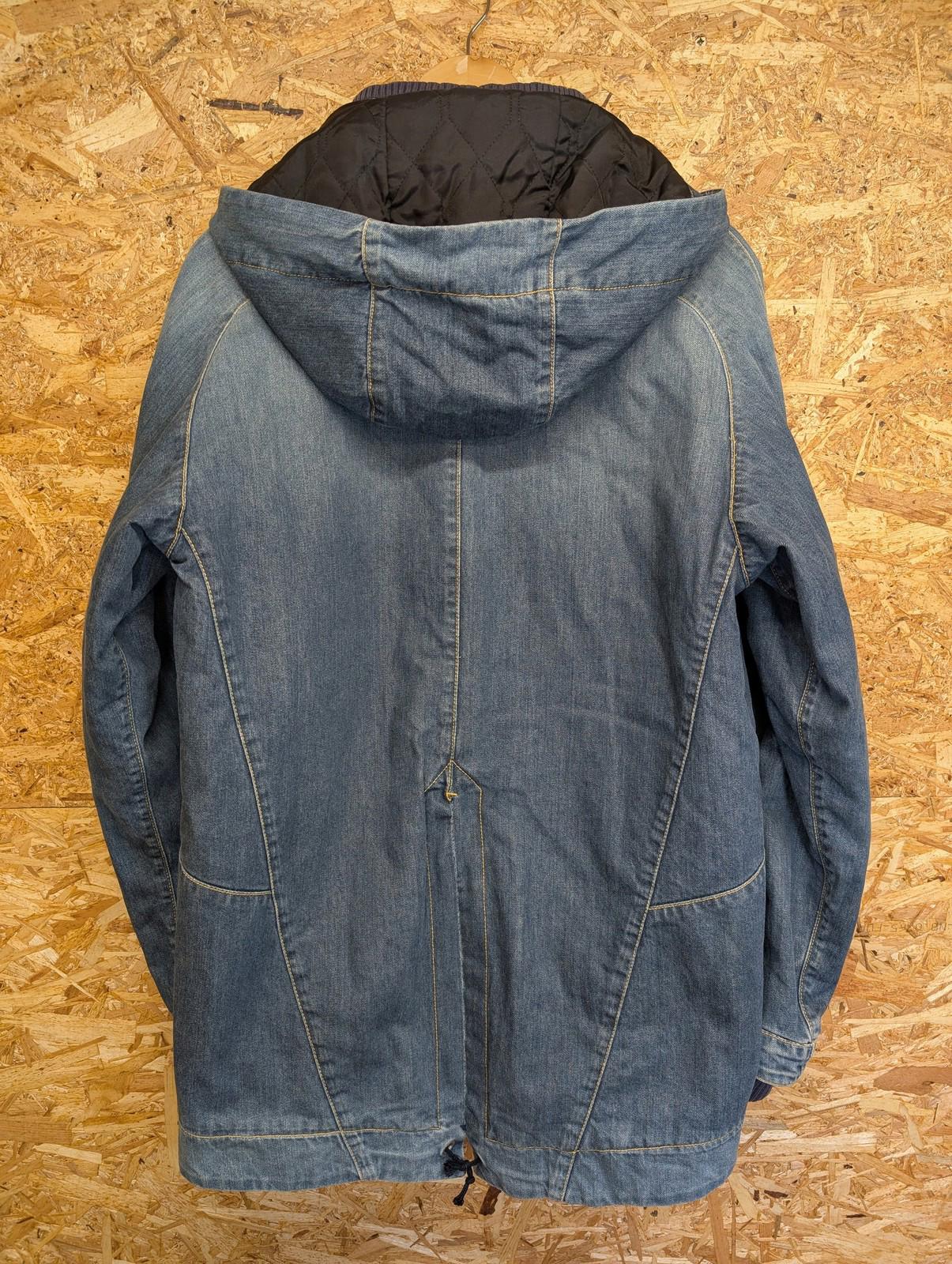 Levis Engineered Jacket Small Men Denim Hooded Blue Padded Jean Vintage Y2K