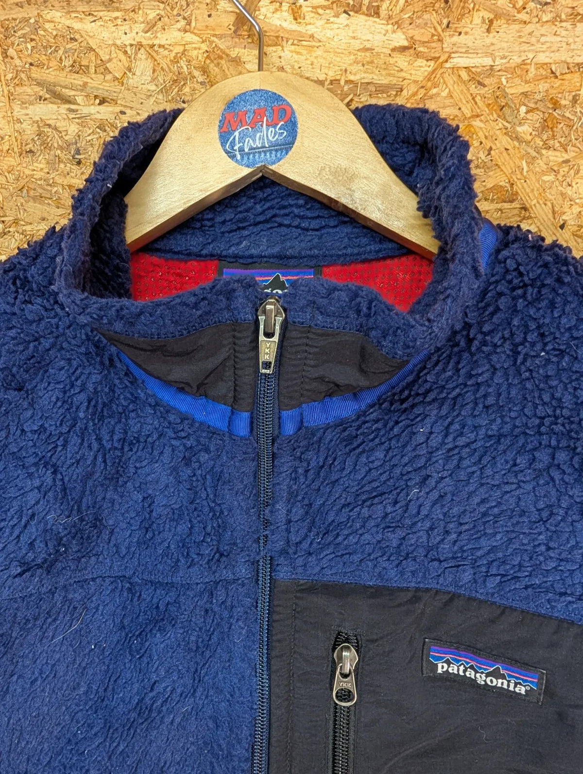 Vintage Patagonia Retro-X Fleece Vest Mens Large Blue Gilet Full Zip Synchilla