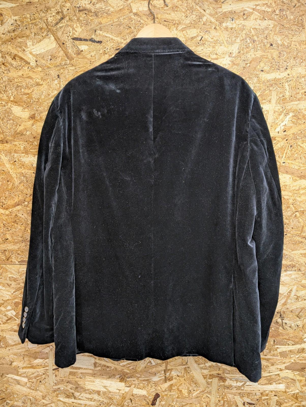 Polo Ralph Lauren Velvet Blazer 48R 2XL Men Black 2 Button Dinner Jacket