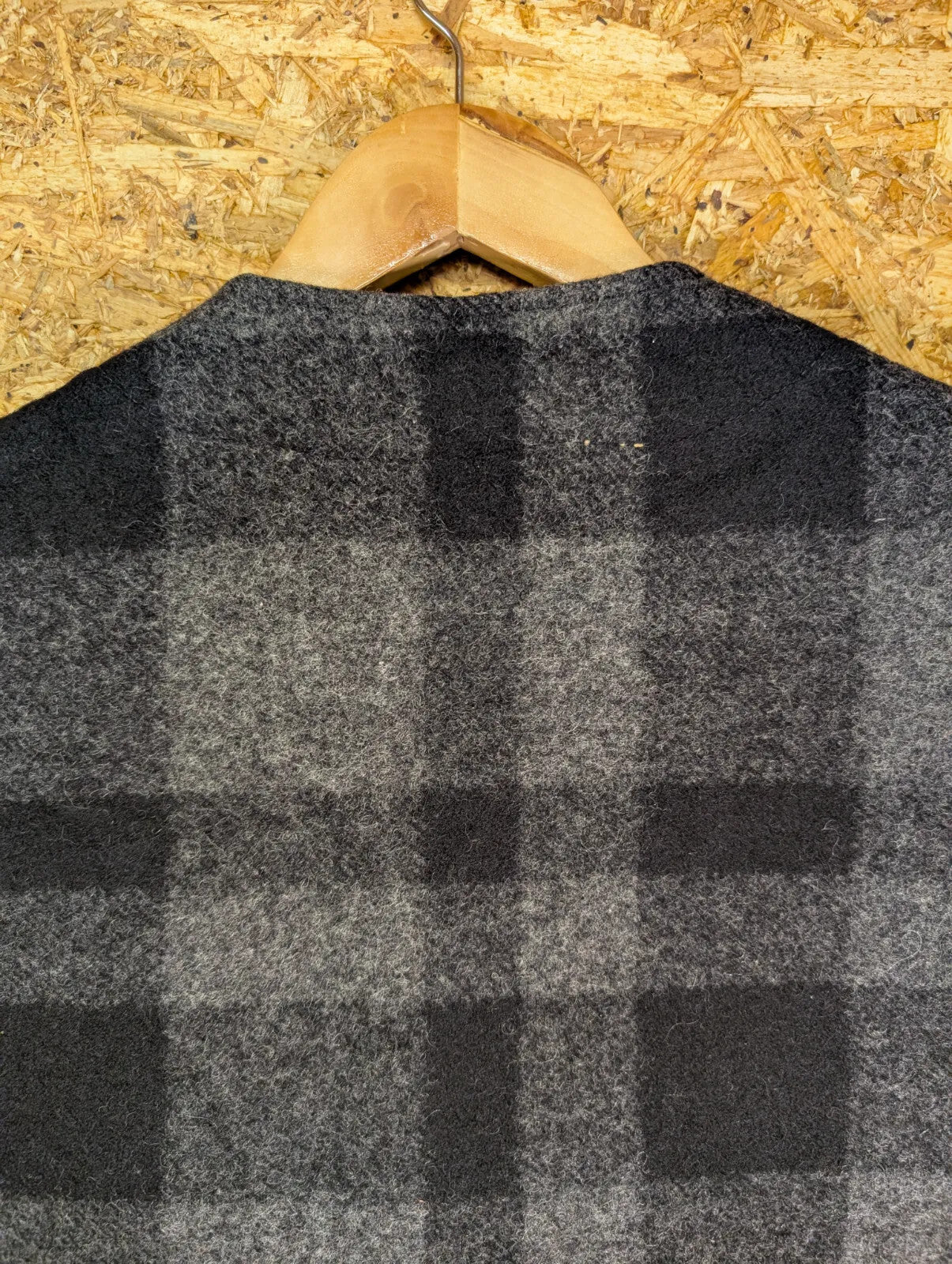 Filson Mackinaw Check Wool Vest Mens Small 38 Grey Black Gilet USA Made Style 20