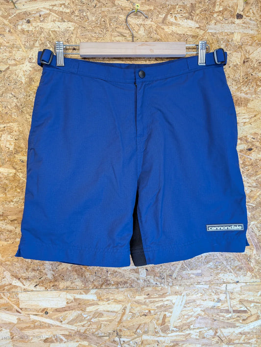 Cannondale Cycling Shorts W30 Medium Blue Padded Seat Cycling Pockets Adjustable