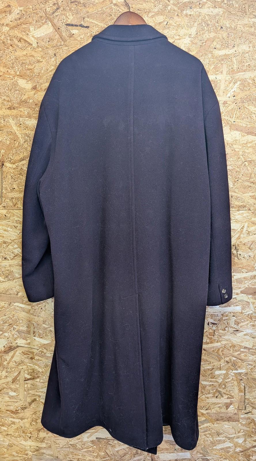 Ponte Royal Wool Overcoat Size 3XL Men Cashmere Double Breasted Burgundy Plum