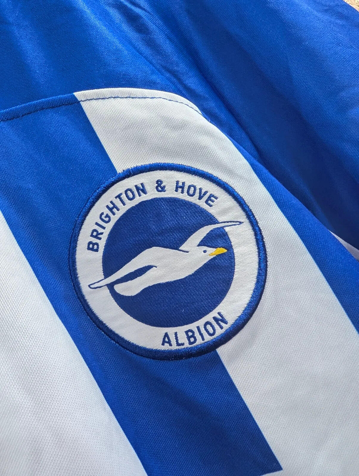 Brighton & Hove Albion 23/24 Home Shirt Mens XL Nike Blue White American Express