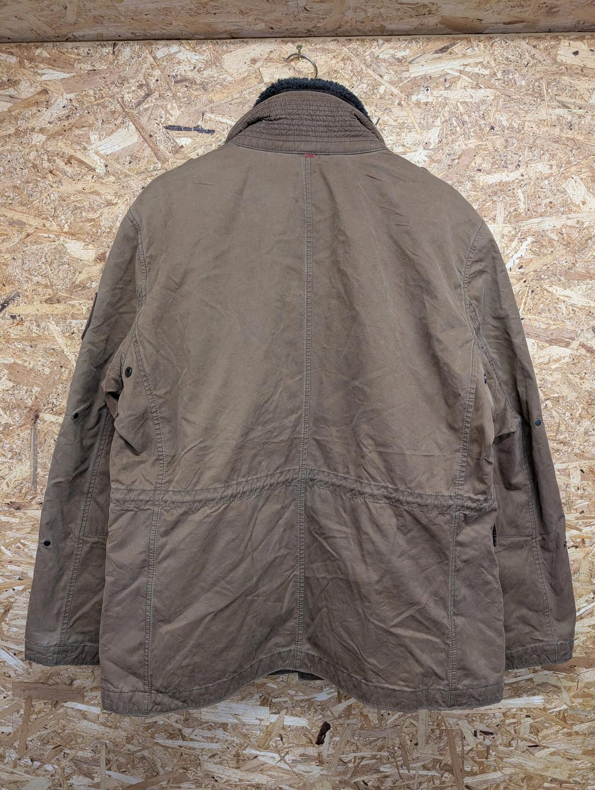 Strellson Jacket XL 44 Men Brown Chore Swiss Cross Edition Detachable Wool Liner