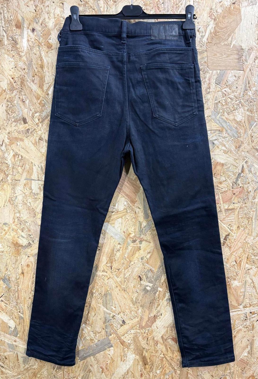 Diesel D-Eetar Jeans W31 L32 084AY Navy Blue Tapered Slim Button Fly Rigid Wash