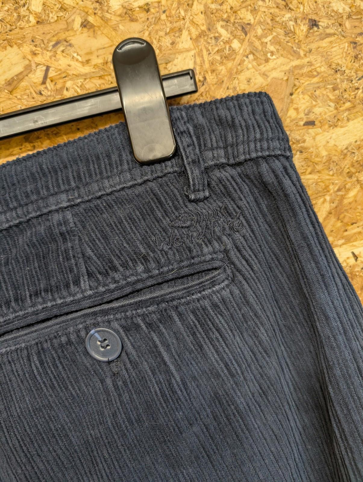 Weird Fish Trousers W36 L31 Men Corduroy Straight Leg Casual Navy Blue Cotton