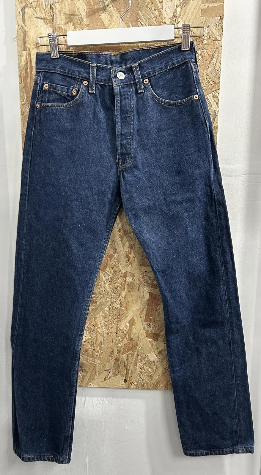 Levis 501 W28 L30 Vintage 90s Jeans Stonewashed Blue Straight Leg Regular Fit