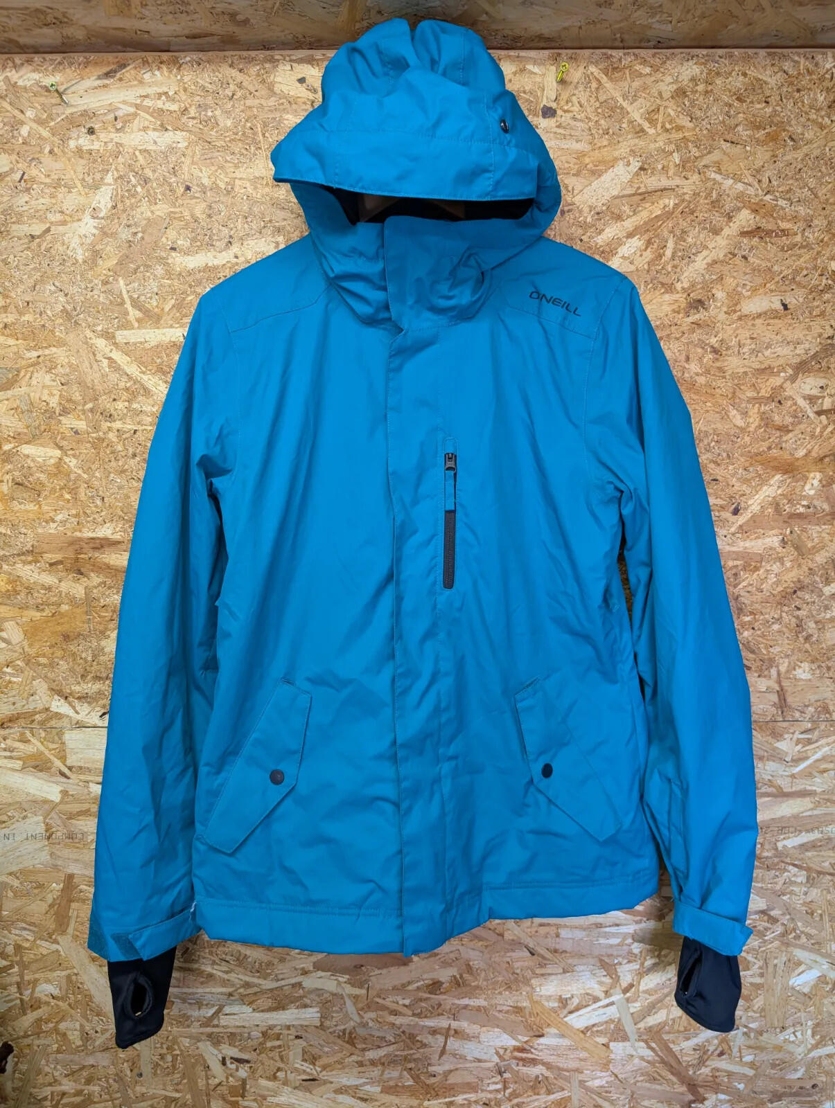 ONeill Escape Series Ski Jacket Women Medium Teal Blue Waterproof Snowboard Hood