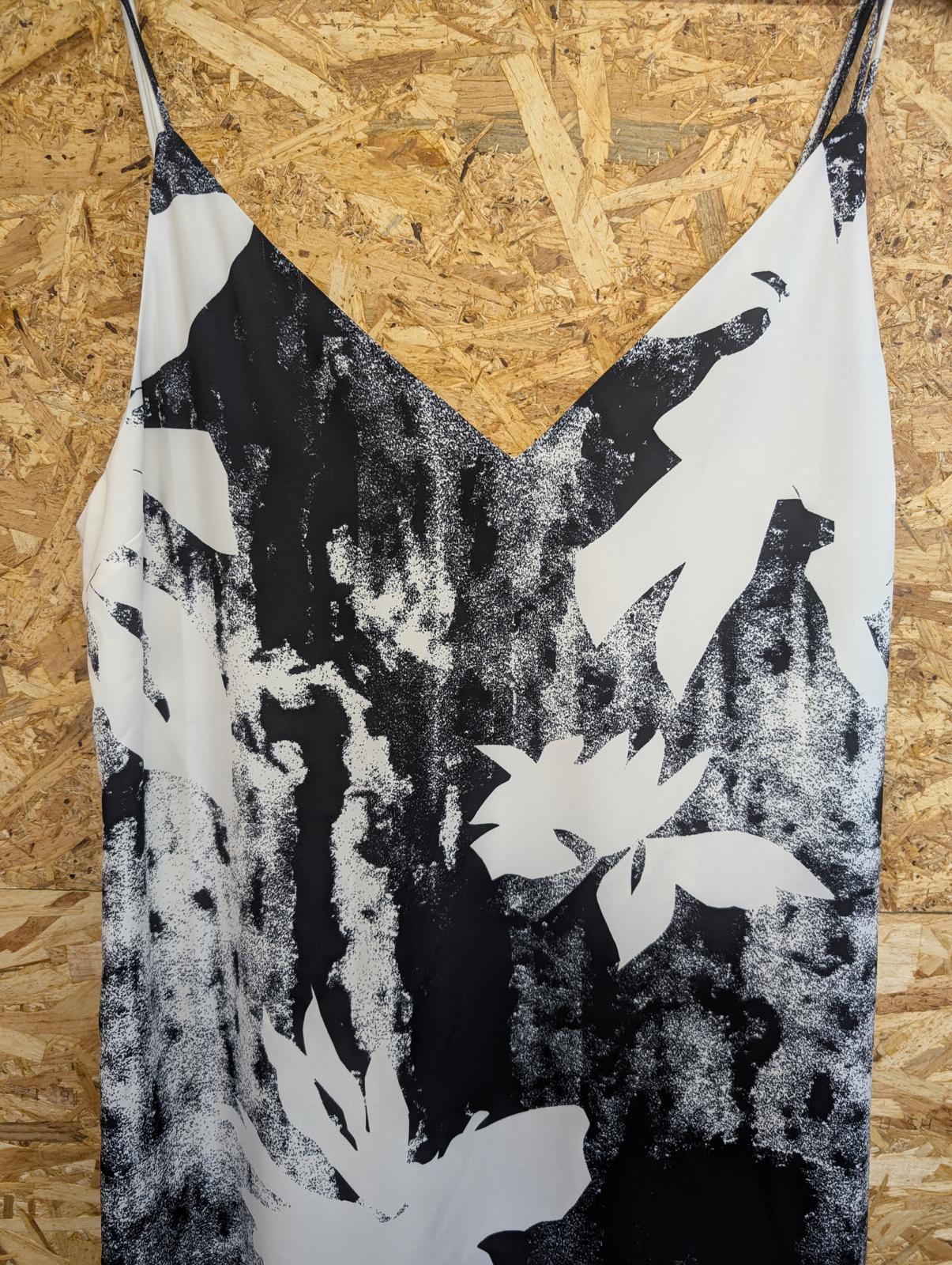 Calvin Klein CK Size M 12-14 Maxi Dress Recycled CDC Print Slip Dress