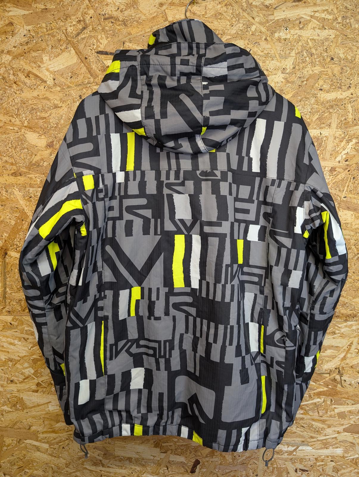 Quiksilver Small Jacket Ski-Wear Vintage Y2K Winter Snowboard Utility Grey Black