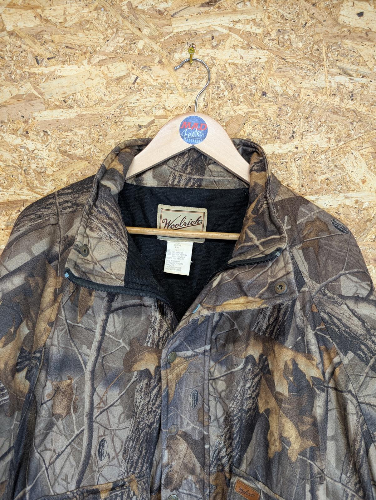 Woolrich Size Large Jacket Camo Real Tree Bomber Shell Puffa Vintage 90s
