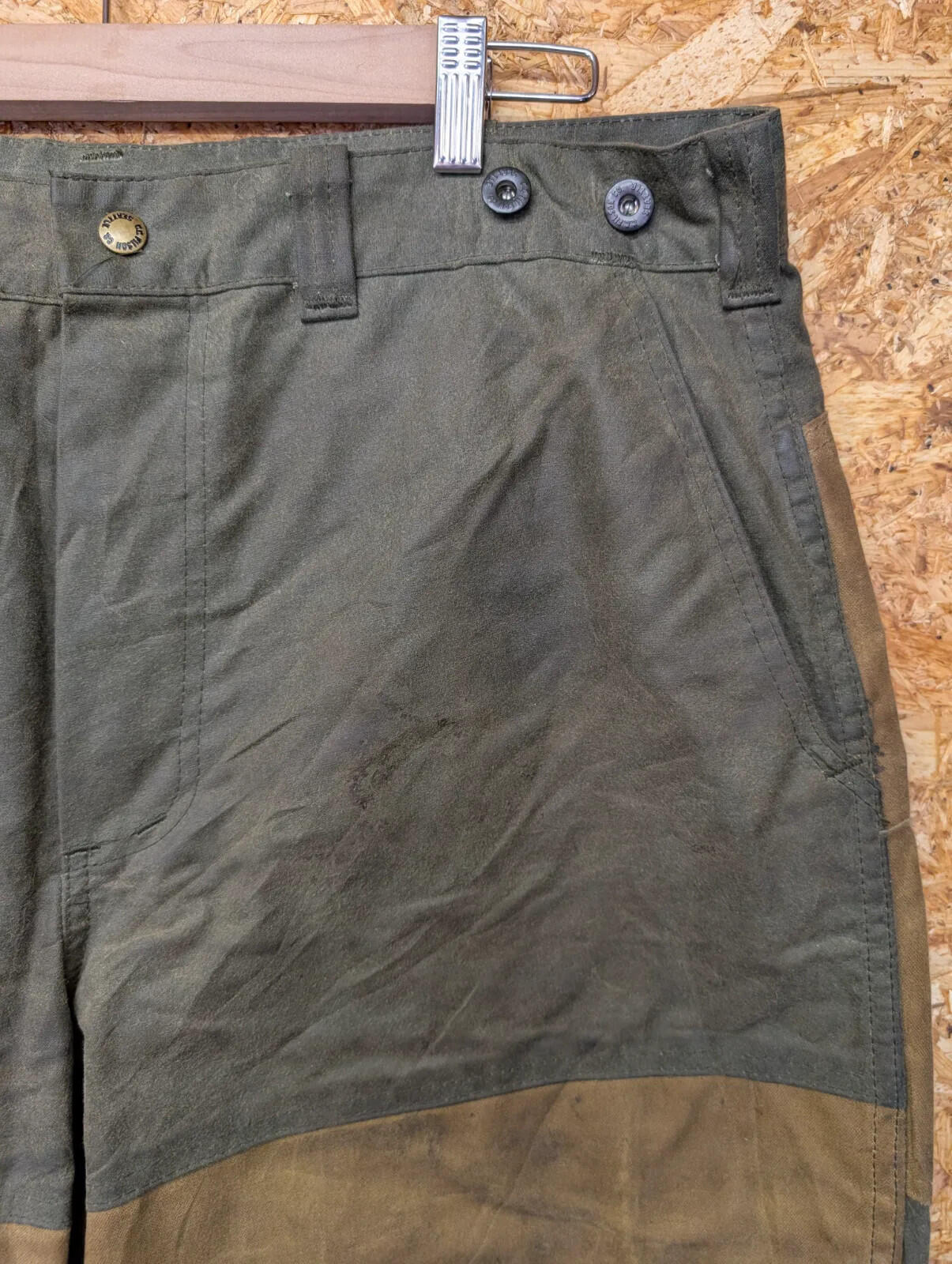 Filson Pants W38 Style 467 Double Tin Cloth Trousers Forestry Pantaloon USA Made