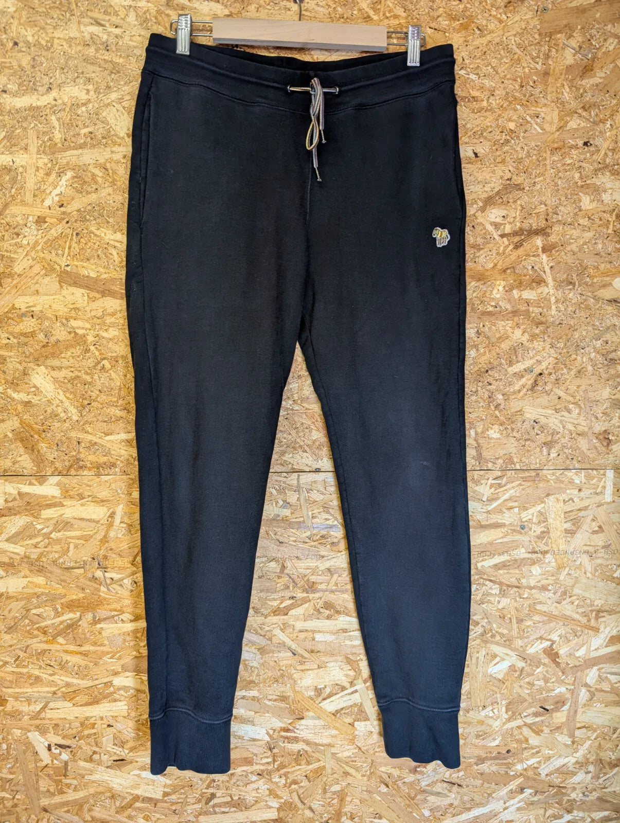 Paul Smith Tracksuit Set Mens Small Black Organic Cotton Full Zip Hooded Logo PS
