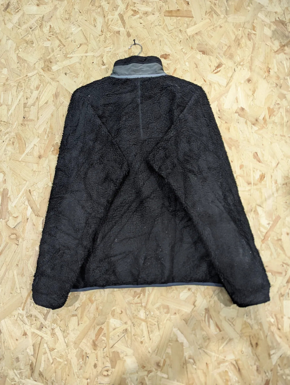Patagonia Retro X Deep Pile Fleece Jacket Large Men Black Sherpa Full Zip Snap T