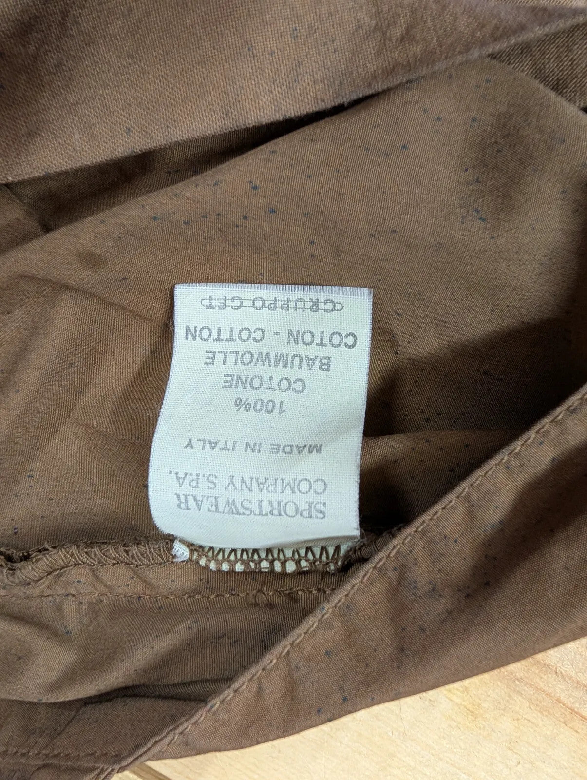 Vintage CP Company Trousers Men W30 L30 Espresso Brown Cotton Italy Massimo Osti