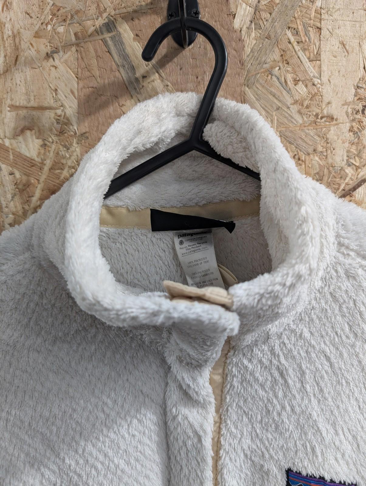 Patagonia Re-Tool Fleece Medium Women Pullover Jumper 1/4 Ivory White Snap Gorp