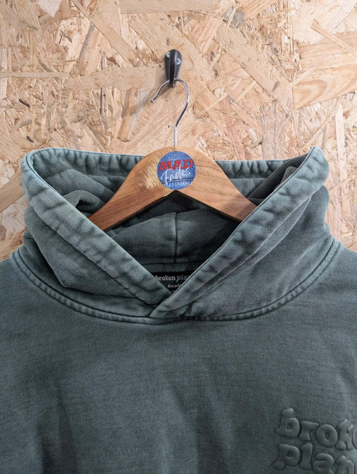 Broken Planet Hoodie Womens XS Green Organic Cotton Long Sleeve Emerald Pullover