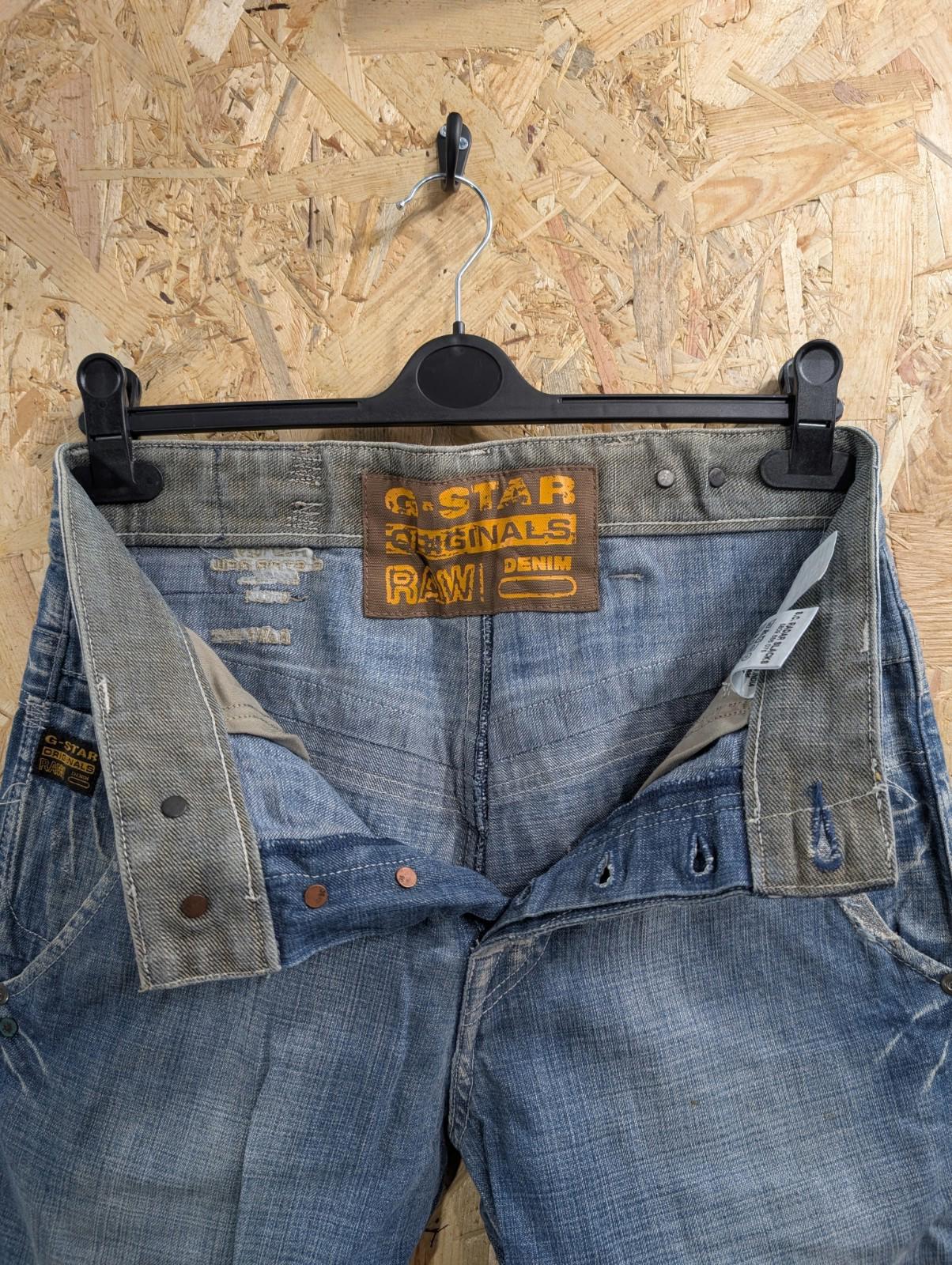 G-Star Jeans W30 L32 3301 Classic Y2K Vintage Blue Denim Straight Leg Button Fly