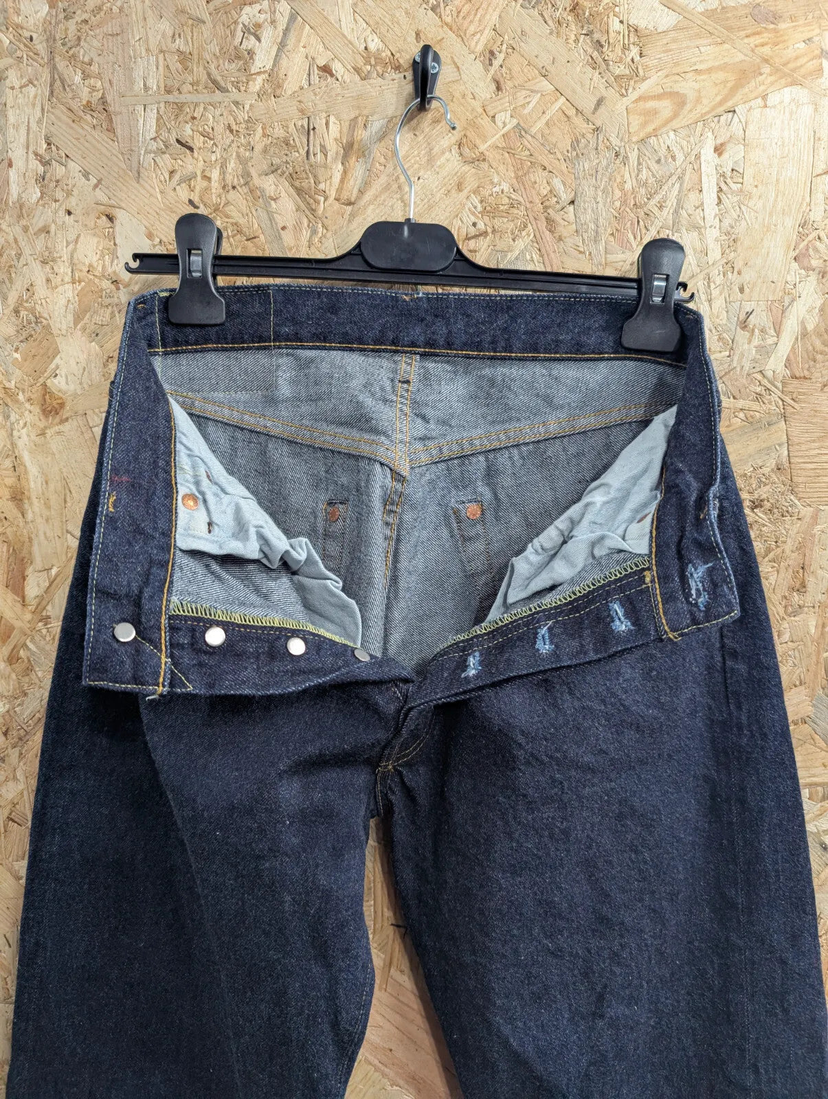 Levis Vintage Clothing 1955 501 XX Selvedge Jeans Mens W32 L34 LVC Blue