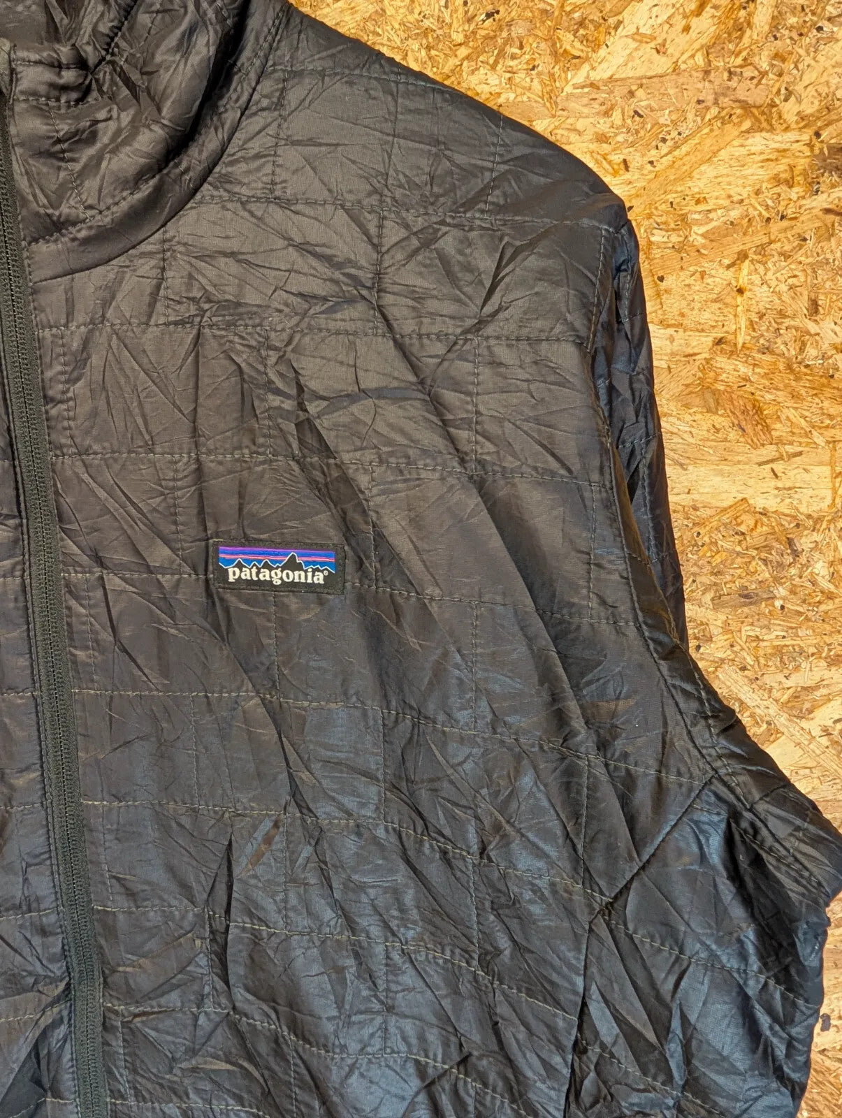 Patagonia Nano Puff Jacket Jacket Men Medium Quilt Black Primaloft Zip Insulated