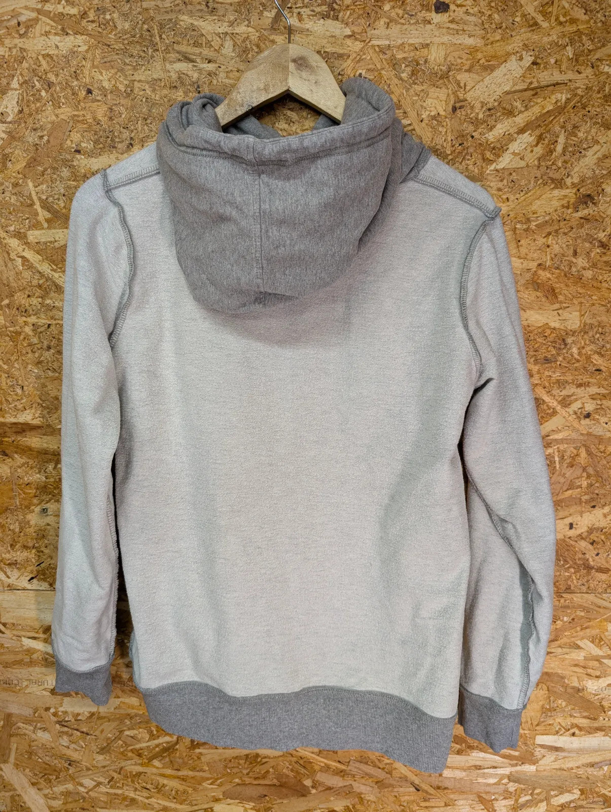 Patagonia Grey Cotton Hoodie Womens Medium P6 Logo Pullover Hiking Walking