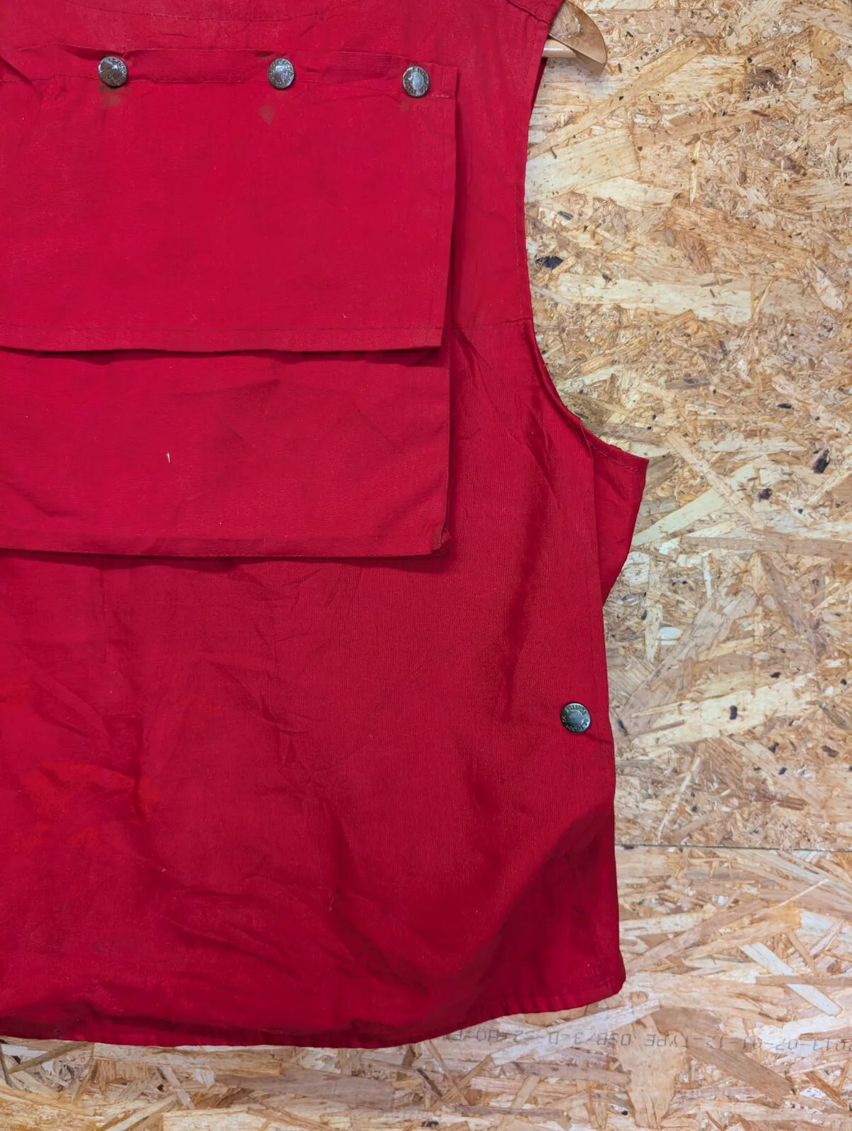 Filson Red Cotton Dry Cloth Vest Mens Size 40 Medium USA Made Lot 10 Gilet 60s