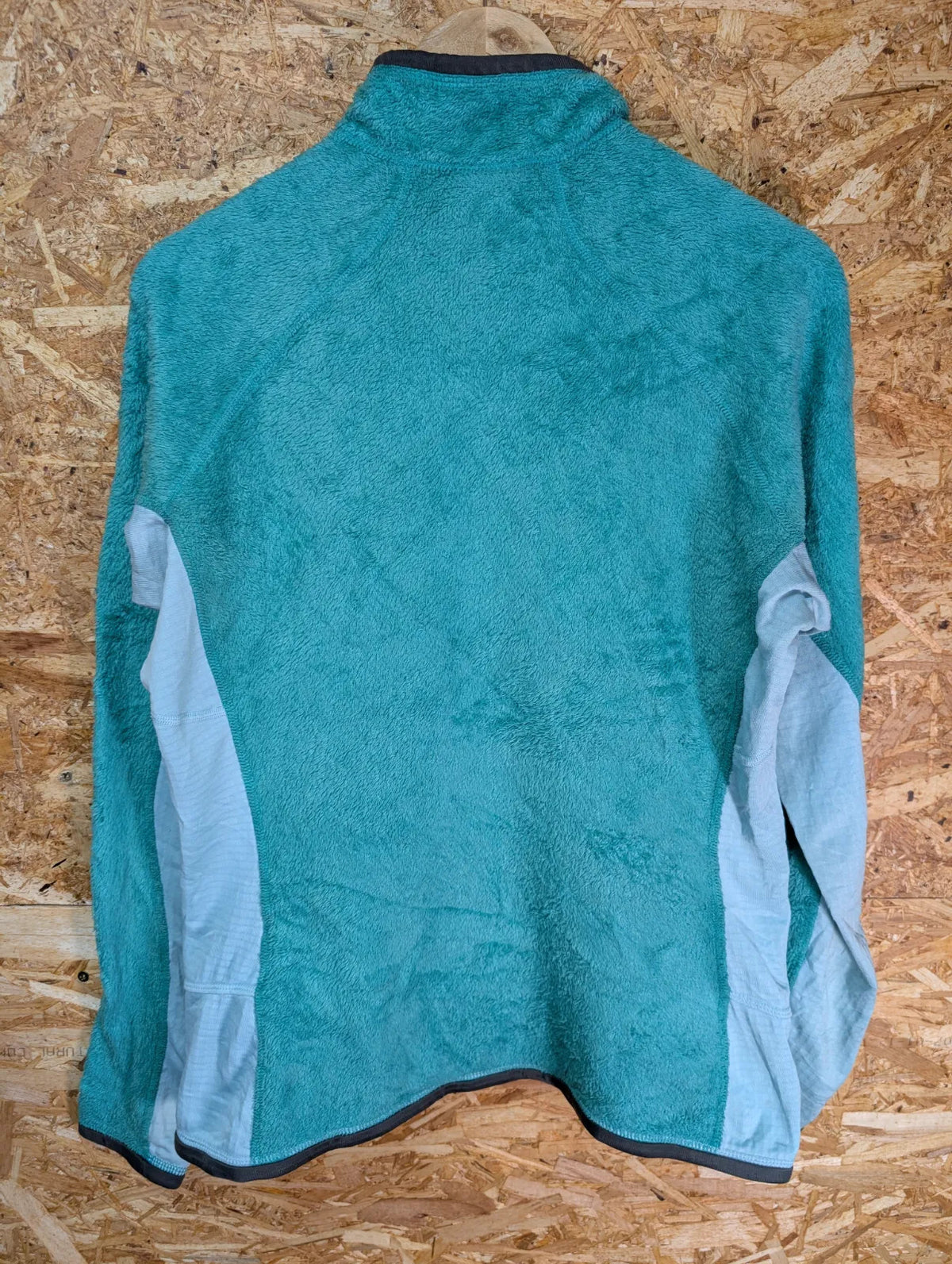 Patagonia R2 Fleece Jacket Womens Large Green Turquoise Polartec Thermal Pro Zip