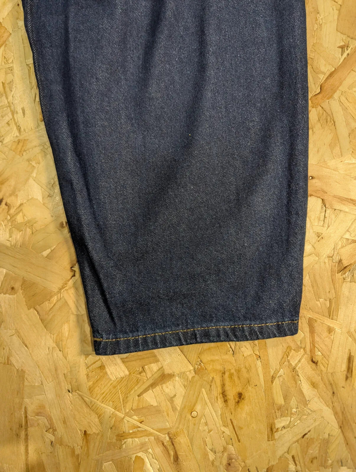 M&S Barrel Fit Jeans Mens W36 L29 Dark Blue Wash Denim Five Pocket Marks Baggy