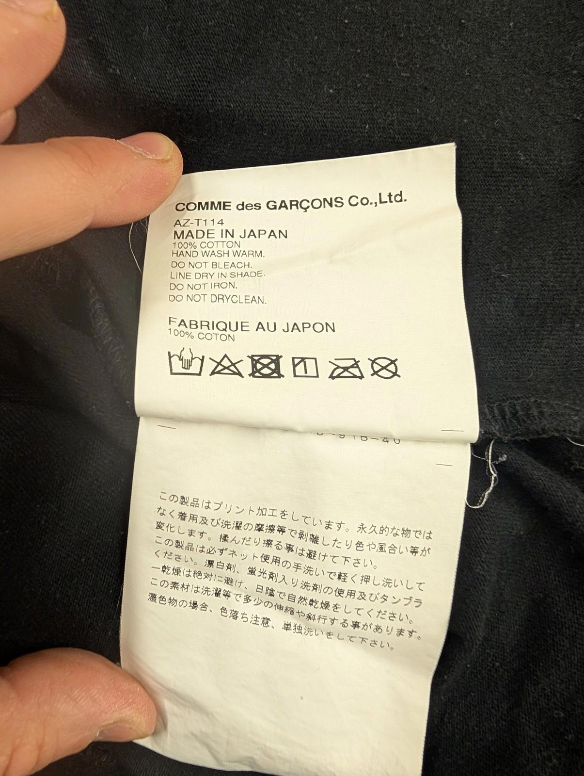 Comme des Garçons PLAY T-Shirt Large Men Inverted Heart Outline Black Cotton