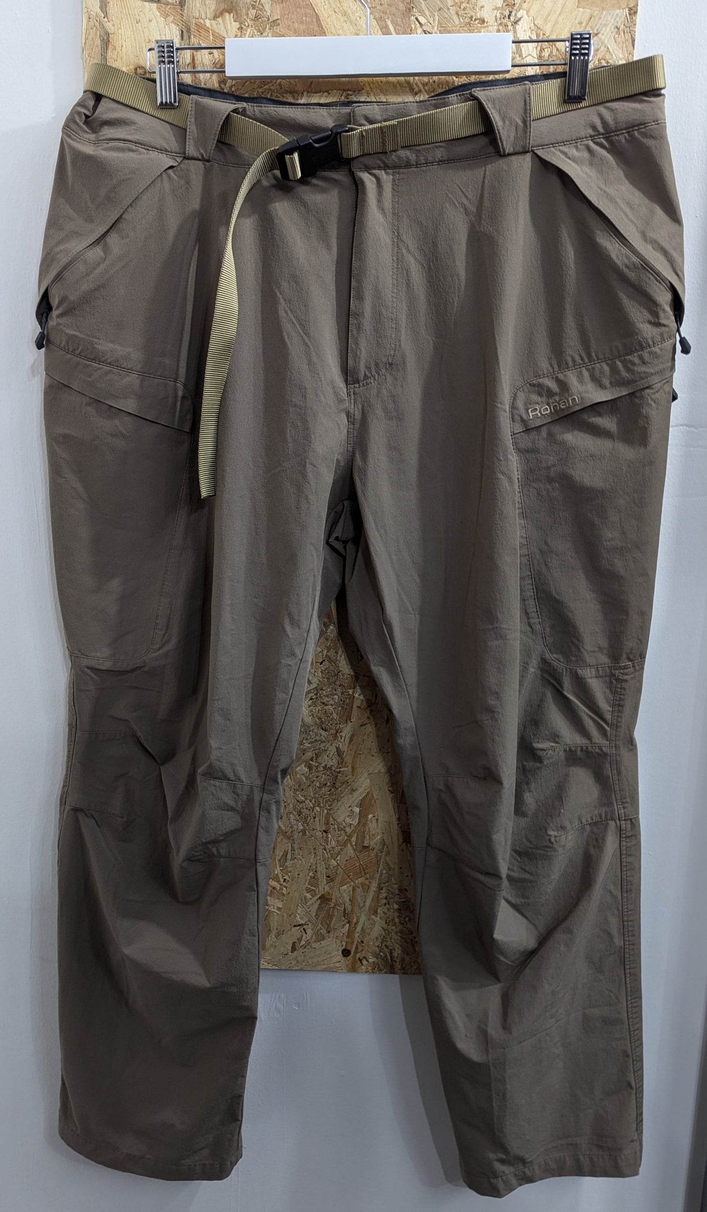 Rohan Trailblazers Stretch Beige Trousers Insect Shield Walking Hiking W38 L32