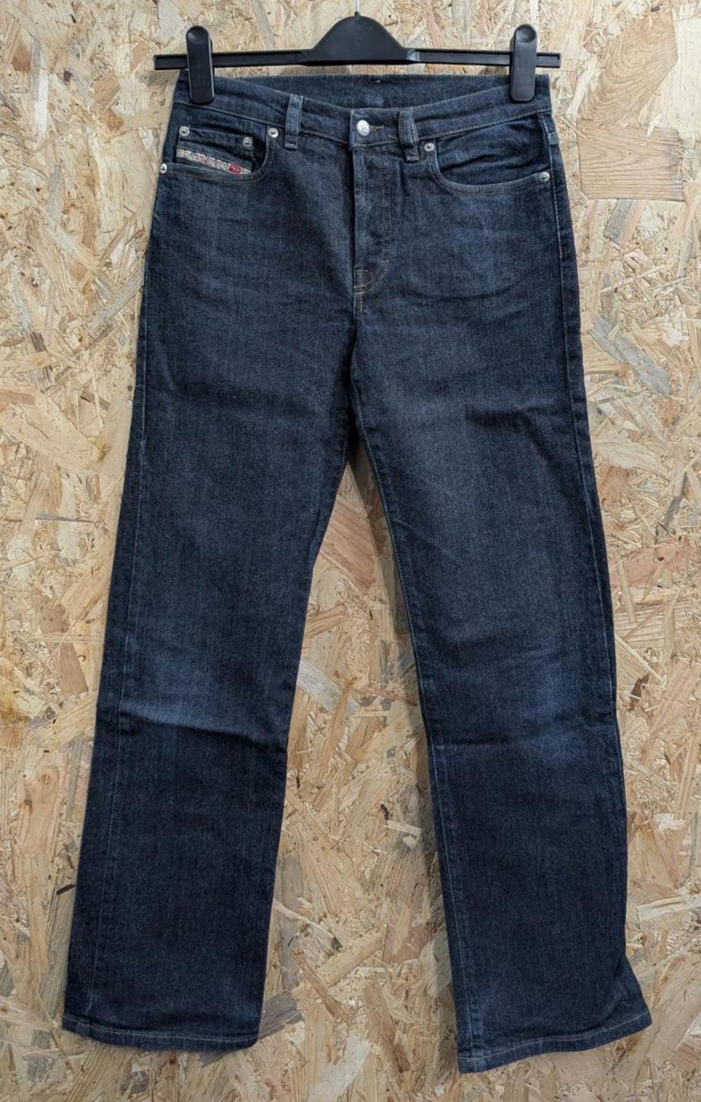 Diesel Skint Low Rise Jeans W27 L31 Men Navy Blue Dark Y2K Made in Italy