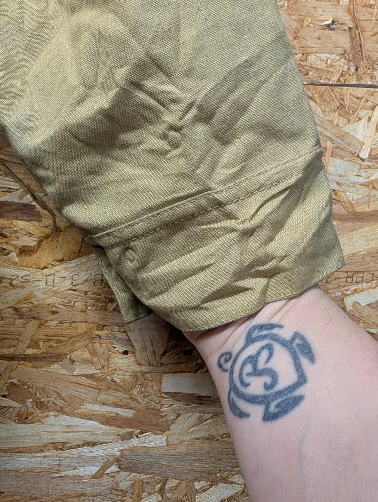 Filson Waxed Cotton Field Jacket Mens 46 Olive Snap Front Outdoor Workwear