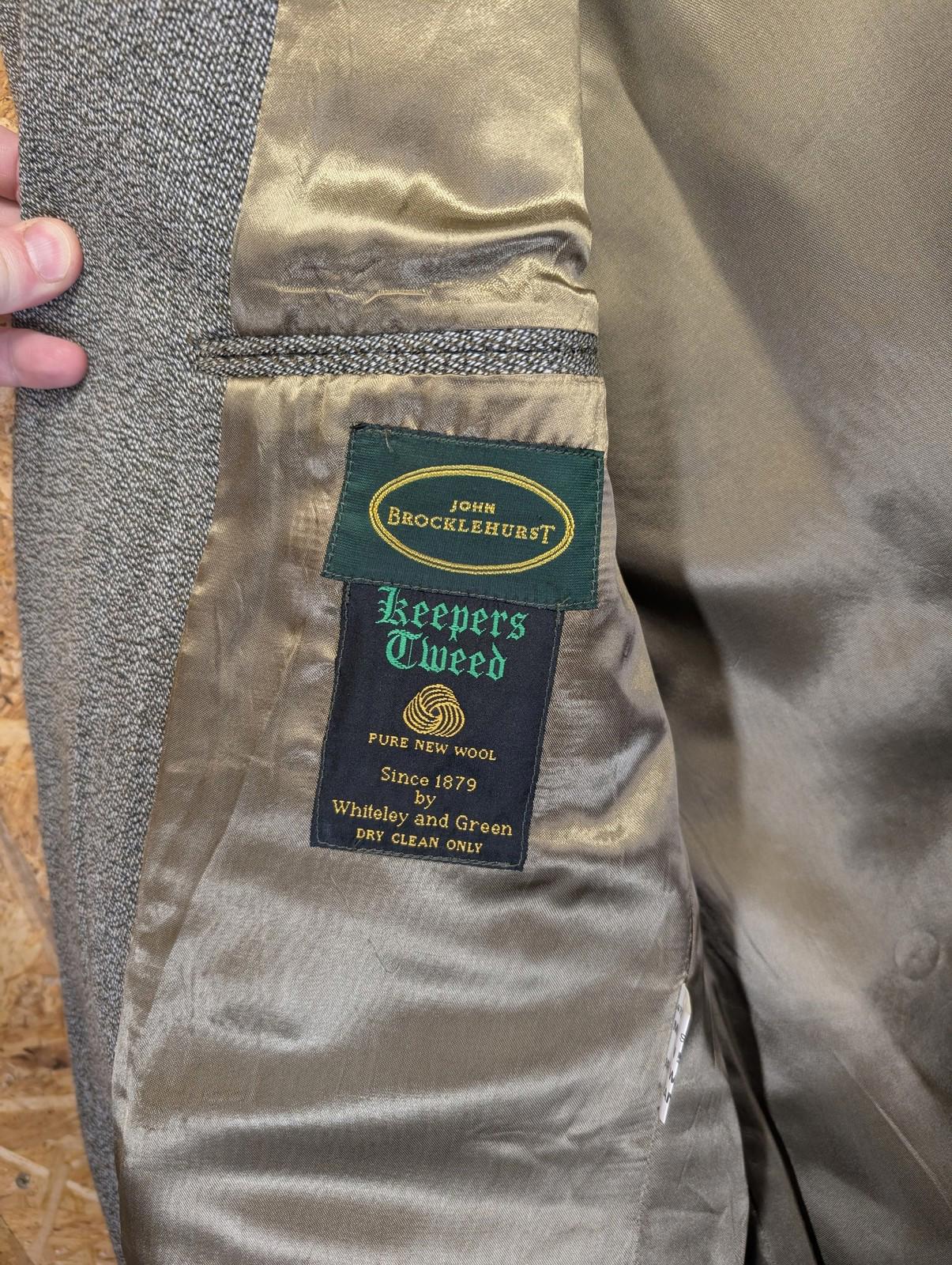 John Brocklehurst Jacket Large 42 Single Breasted Keepers Tweed Wool Norfolk