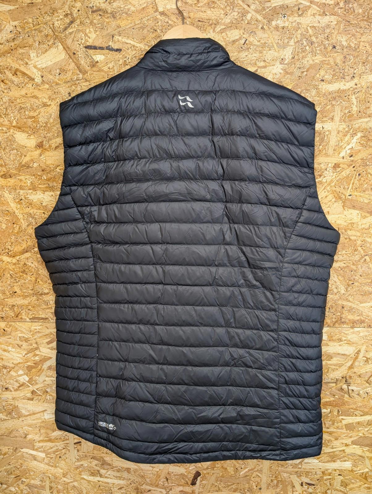 Rab Microlight Vest 2XL Men Quilted Nikwax Pertex Quantum Down Bodywarmer Gilet