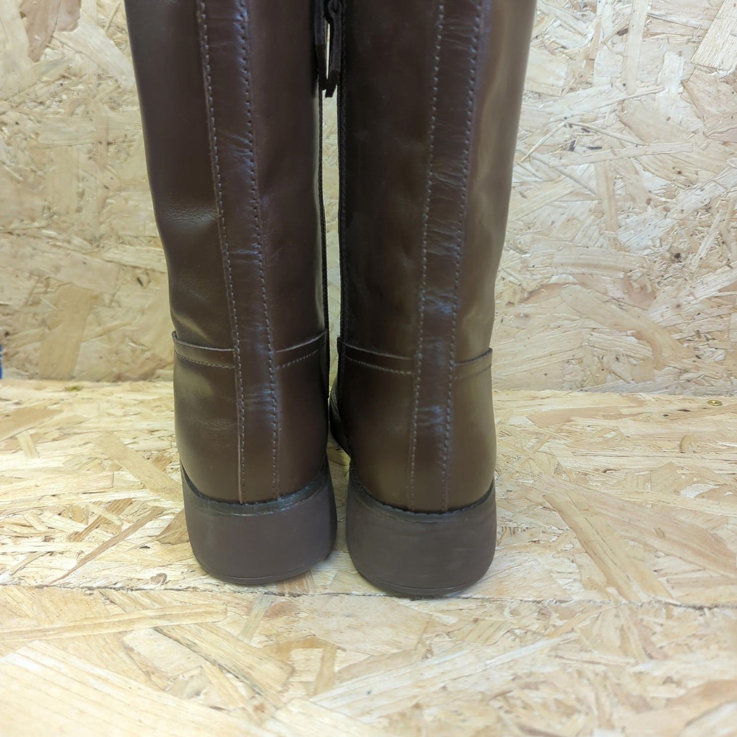 Fitflop Womens Signey Mixte Boots Zip Knee High Leather UK Size 4 Eu 37 VGC