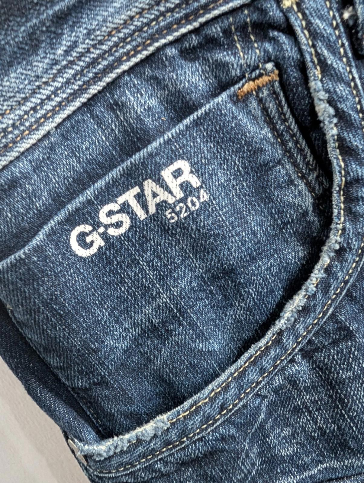 G-Star Raw Jeans W38 L32 Men Nattacc Straight Y2K Cargo Style Navy Blue Denim