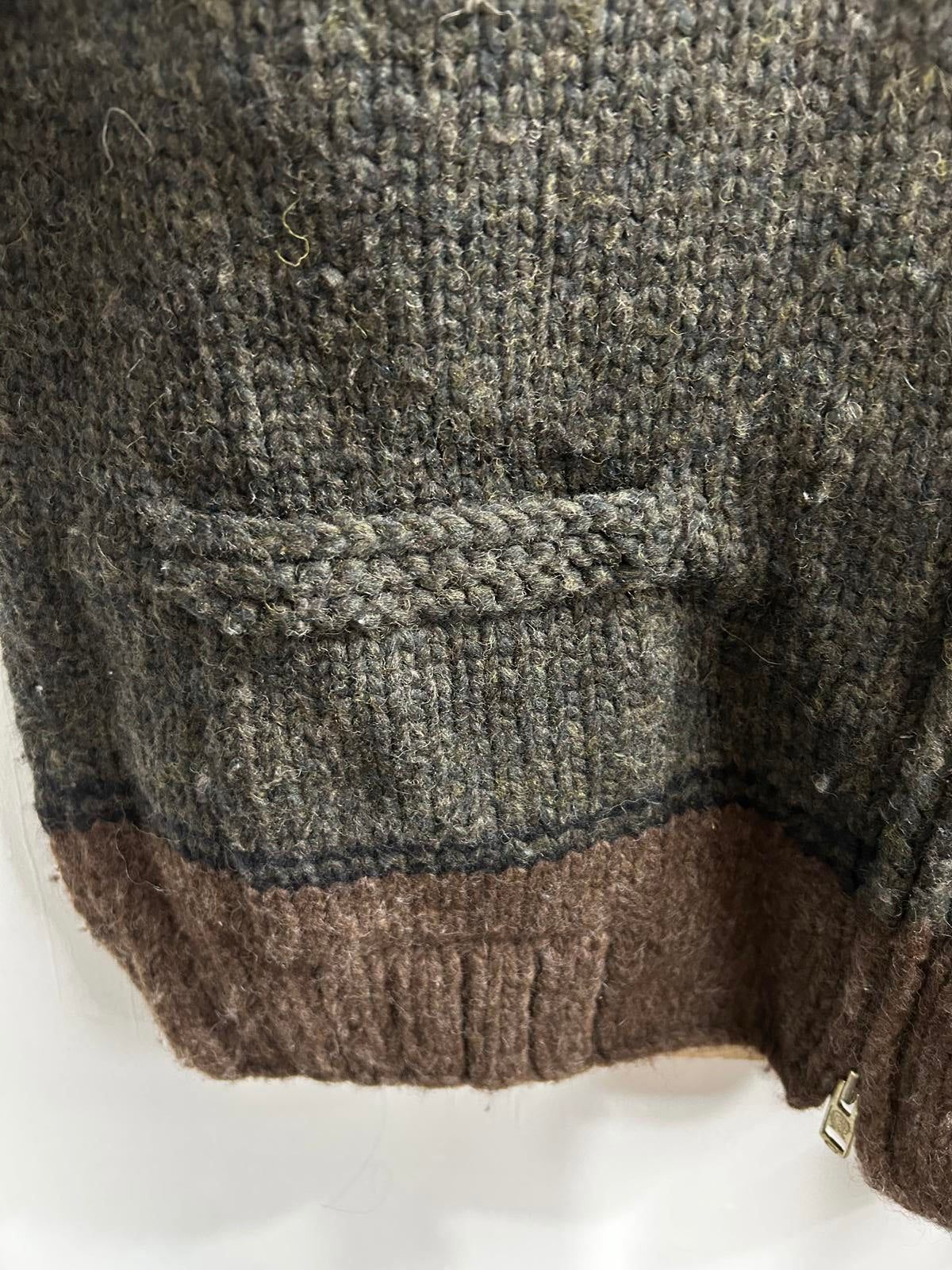 Filson Knitted Mens Large Limited Edition Wool Cowichan Cardigan Jumper