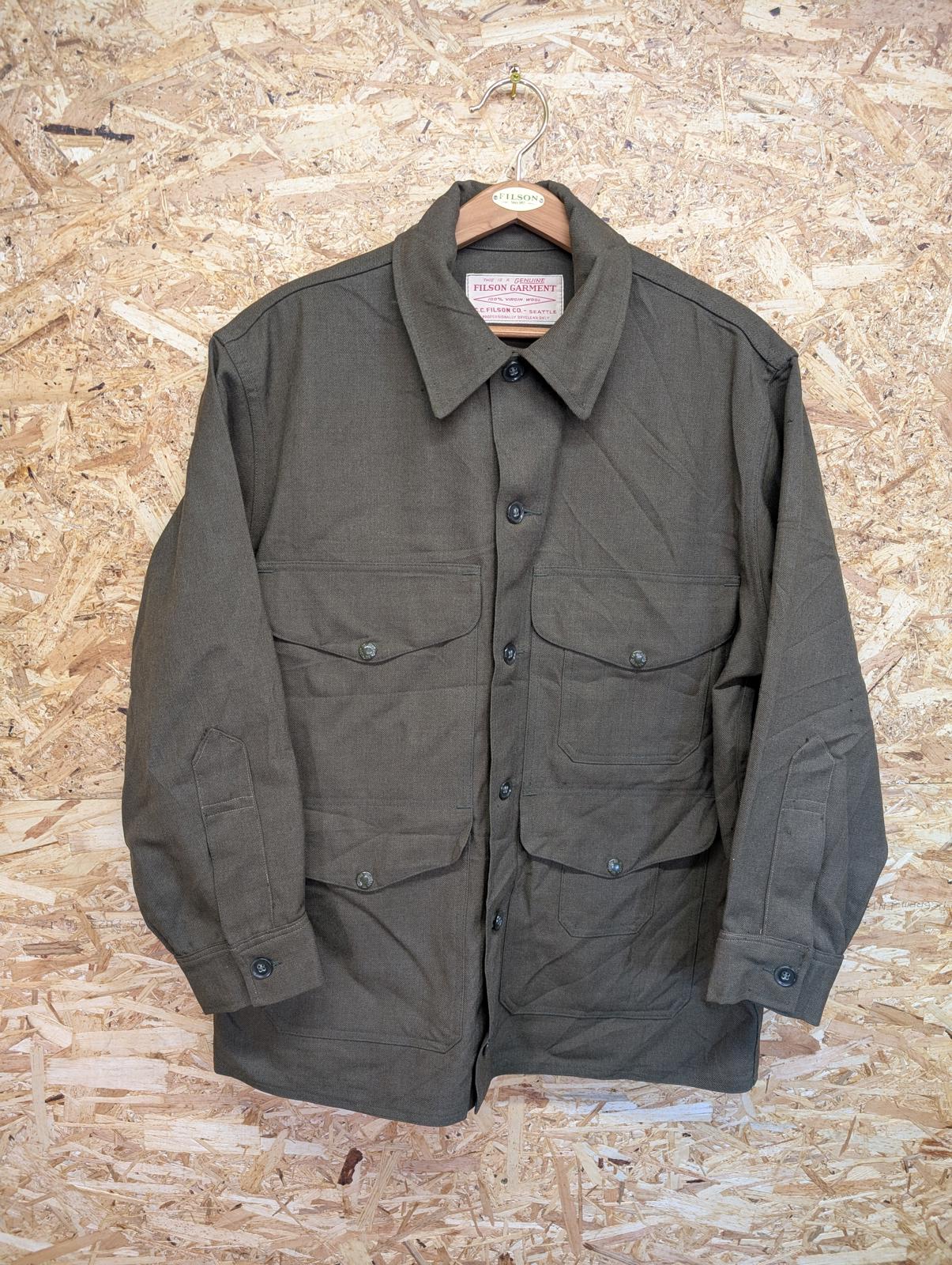 Vintage Union Made Filson Forestry Cloth Cruiser Large Jacket Style Green USA