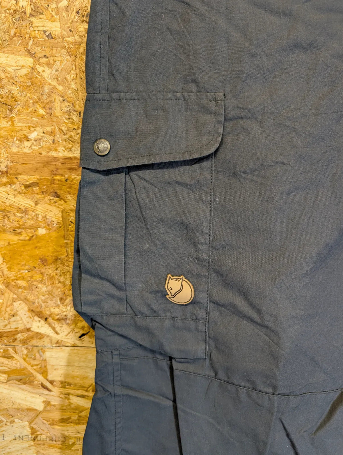 Fjallraven G1000 Cargo Trousers Men W36 L30 Black Grey Cotton Relaxed Fit Hiking