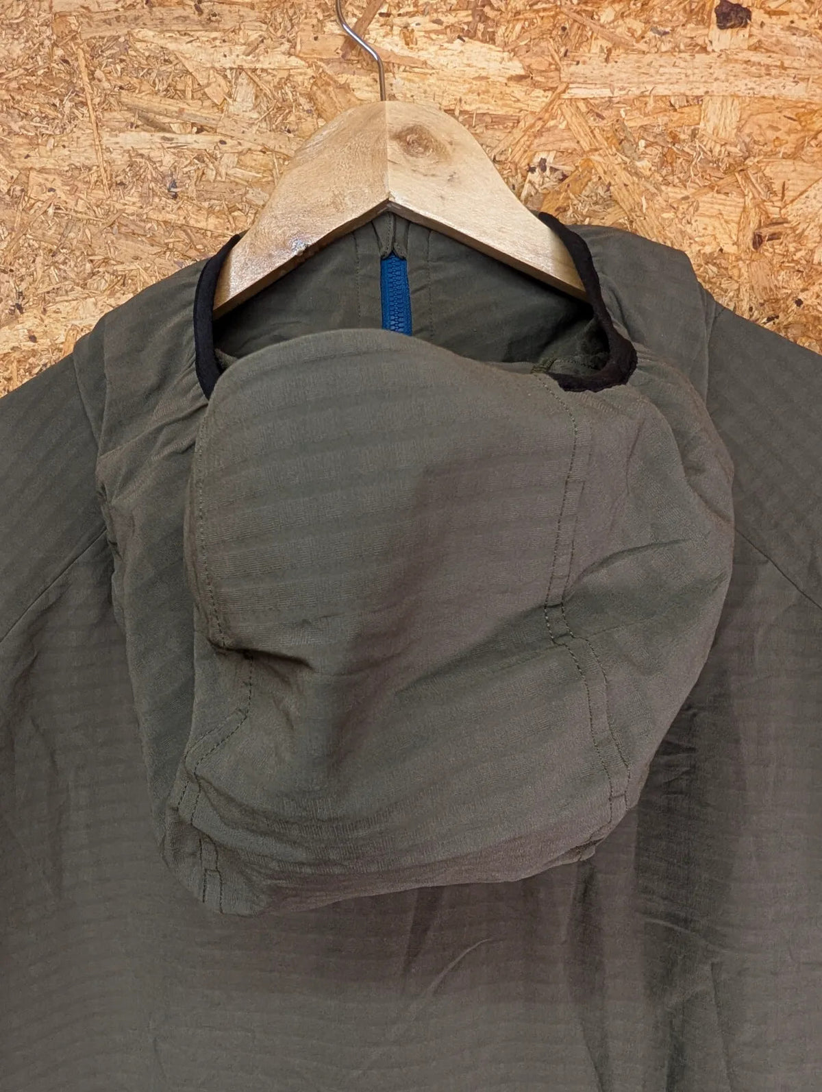 Patagonia R1 TechFace Hoody Jacket Mens XL Khaki Green Full Zip Microgrid Fleece