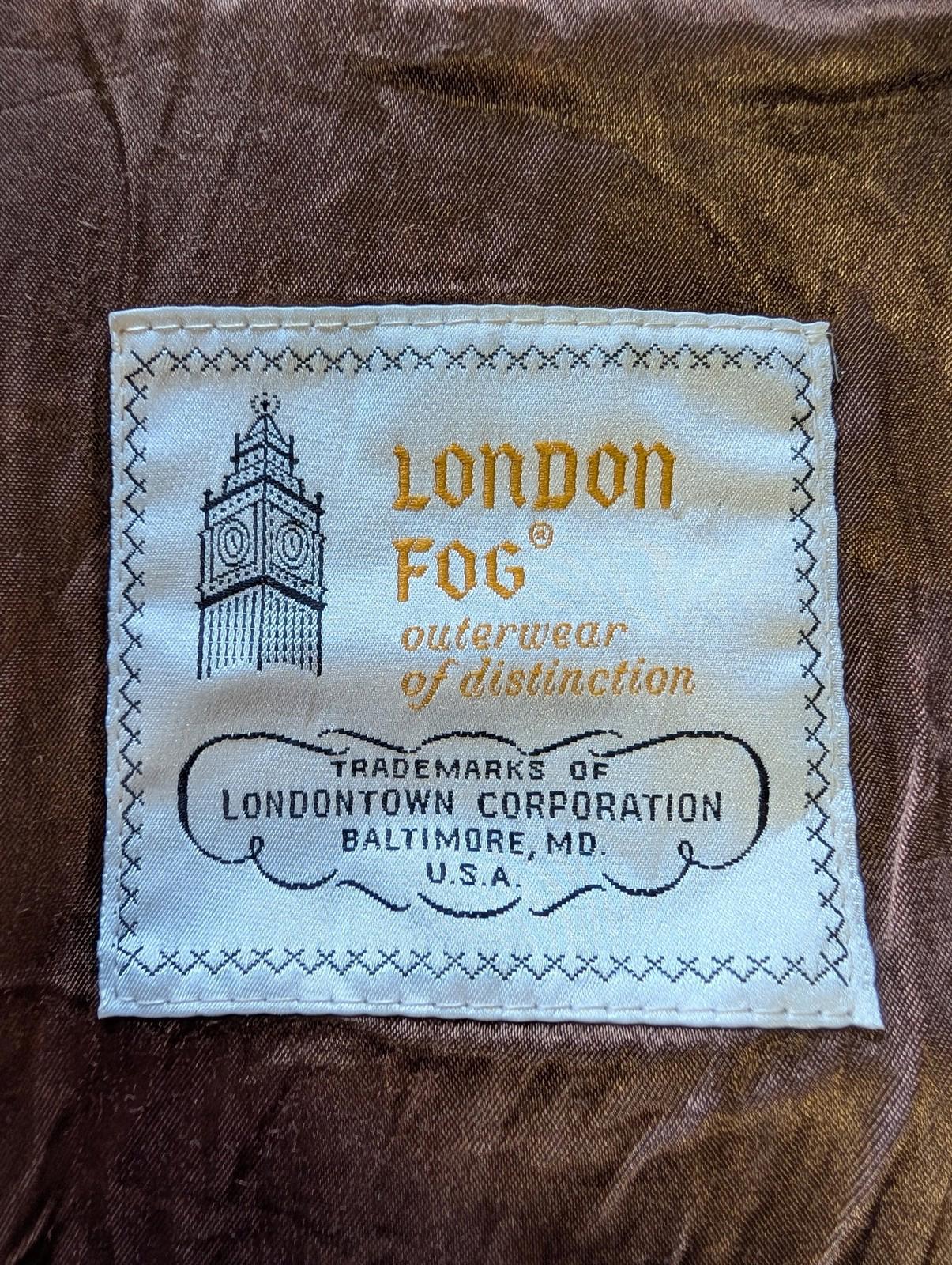 Vintage London Fog Bomber Jacket Medium 40 Men Suede Lined Brown USA Made 70s