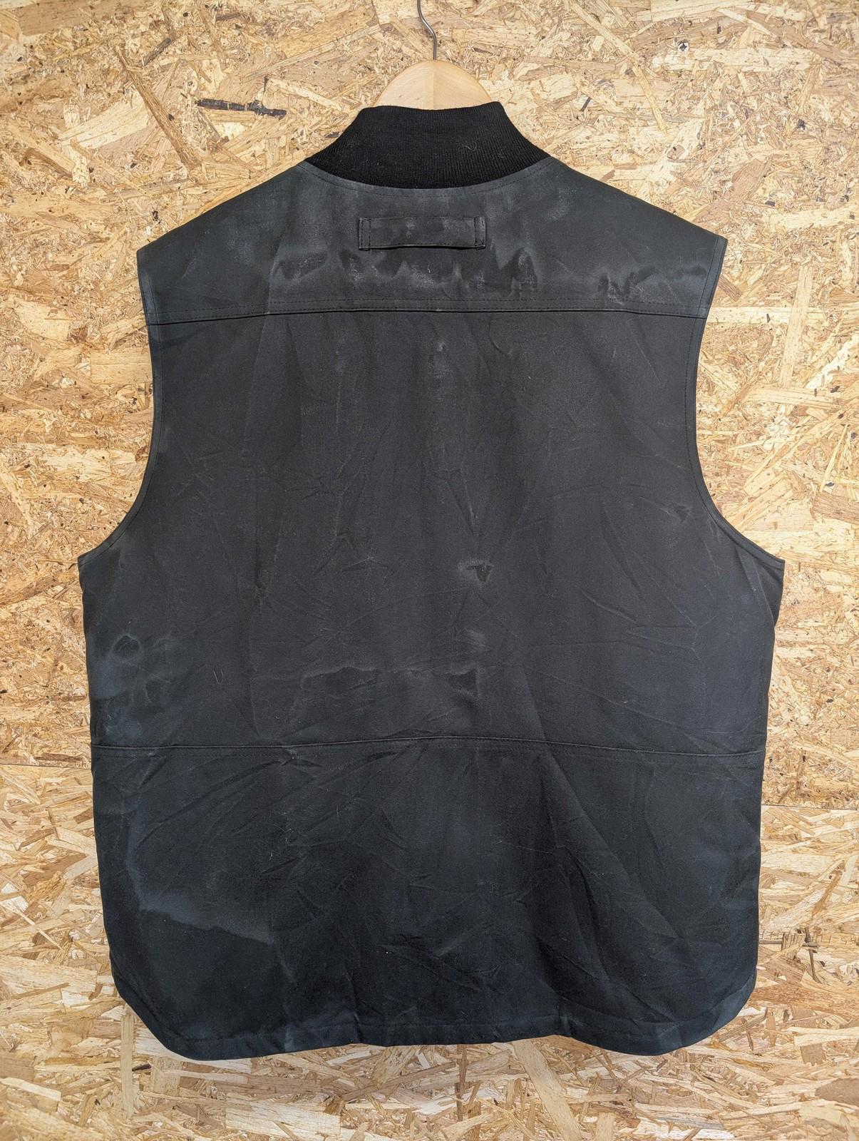 Filson Insulated Tin Cloth Work Vest Large Men Quilted Padded Workwear Black