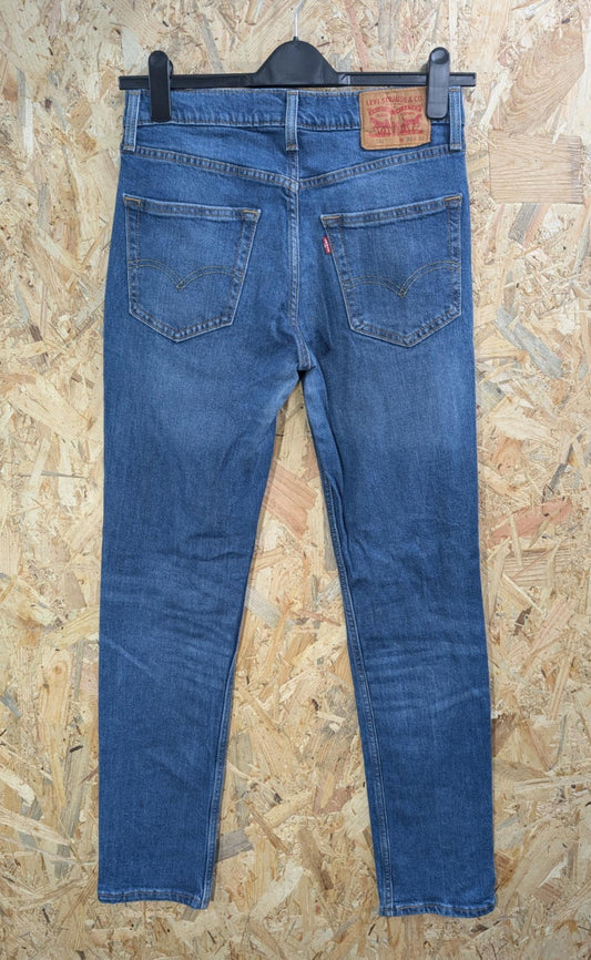 Levis 511 Slim Blue Jeans W30 L32 Men Straight Fit Red Tab Zip Fly Stretch Denim