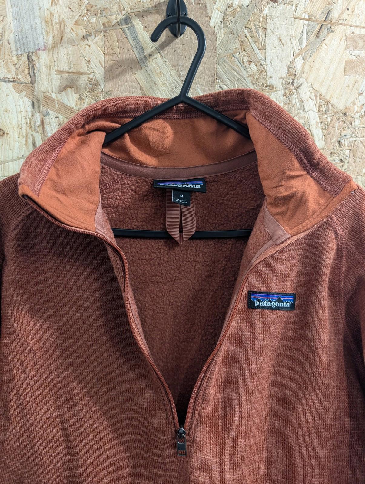 Patagonia Better Sweater Medium Women Pullover 1/2 Zip Sweatshirt Fleece Orange