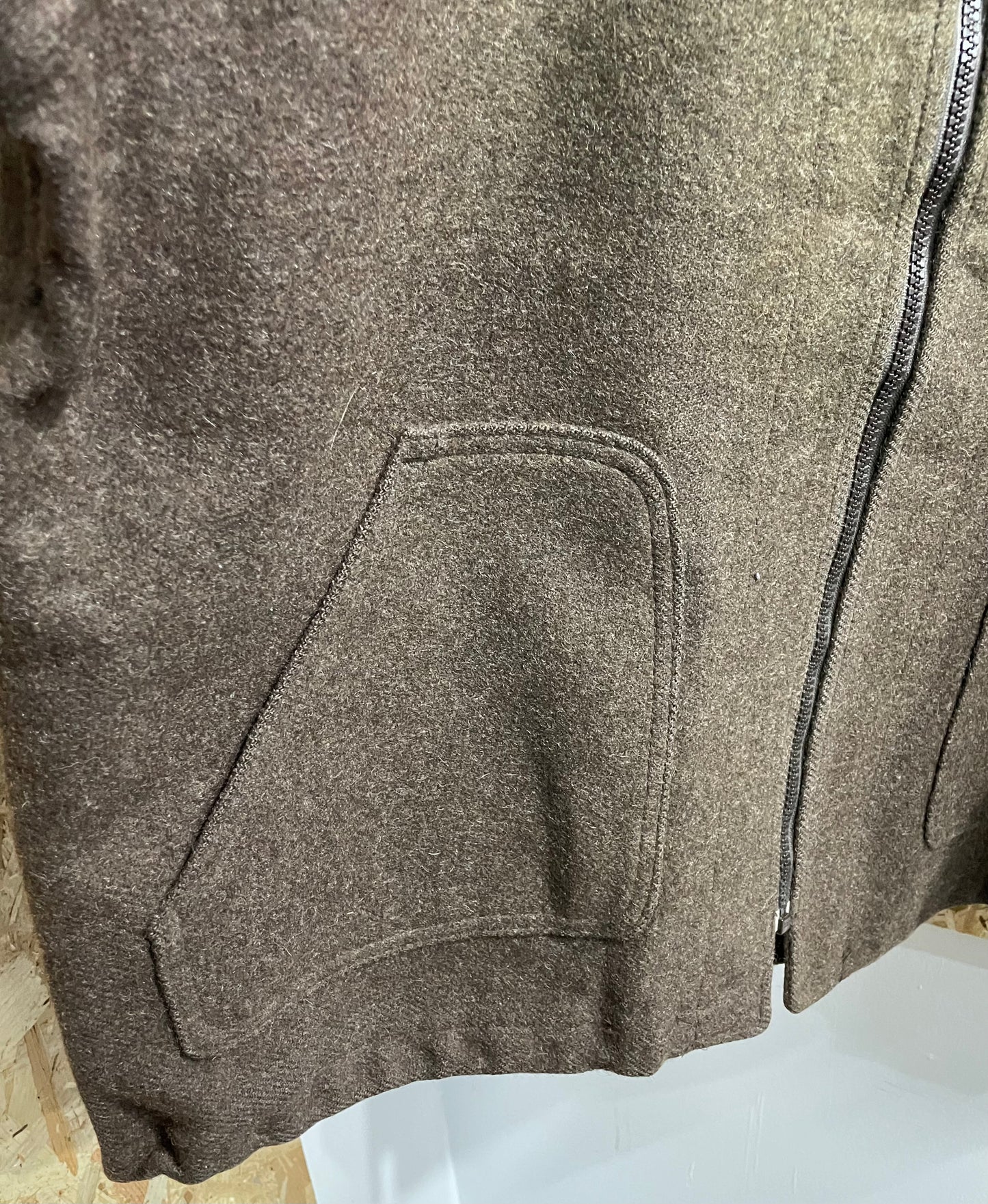 Filson 122 Mackinaw Wool Jacket Liner Brown Zip Outdoor Body Warmer Mens XL