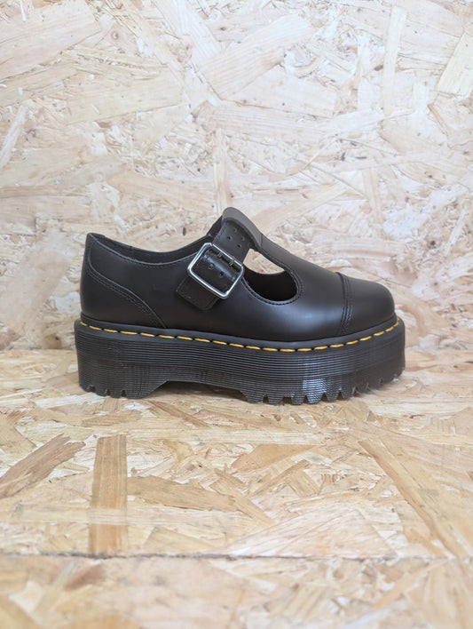 Dr. Martens Bethan Womens UK 3 EU 36 Black Mary Jane Platform Flats Y2K Style