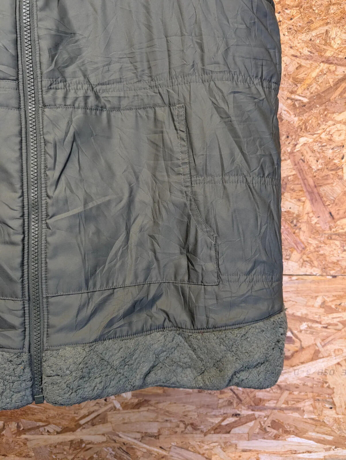 Patagonia Gilet Fleece Vest Women M Green Reversible Hooded Full Zip Fleece