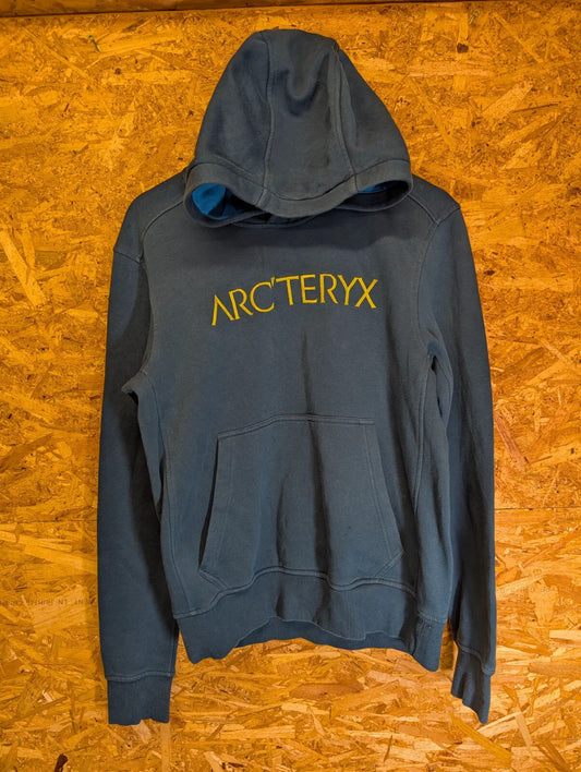 Arcteryx Pullover Hoodie Medium Teal Blue Cotton Long Sleeve Embroidered Logo