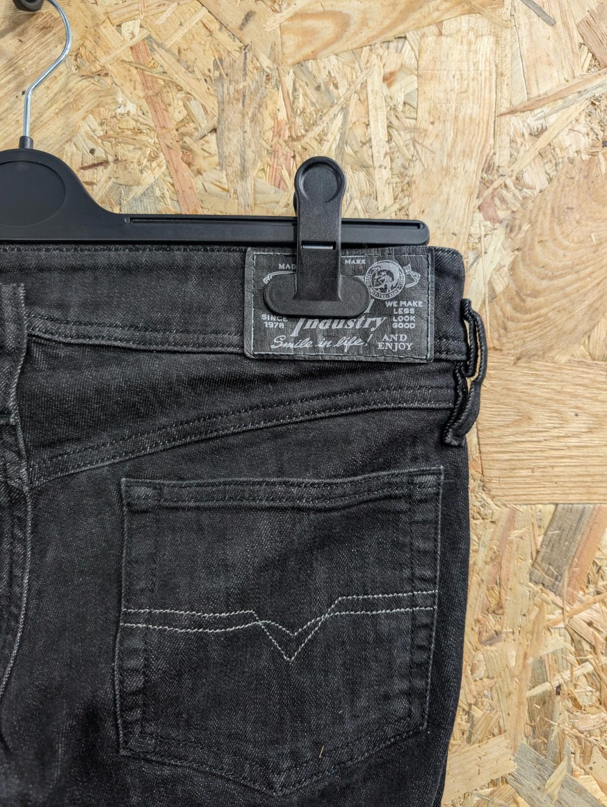 Diesel Matic Jeans W28 L30 Low Rise Women Studded Black 008J7 Stretch